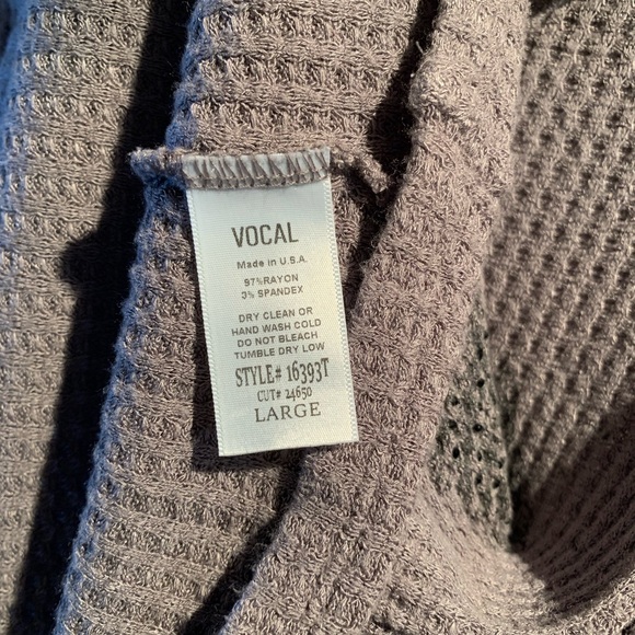 Grey large lace up women’s motorcycle tank top. - Picture 2 of 4